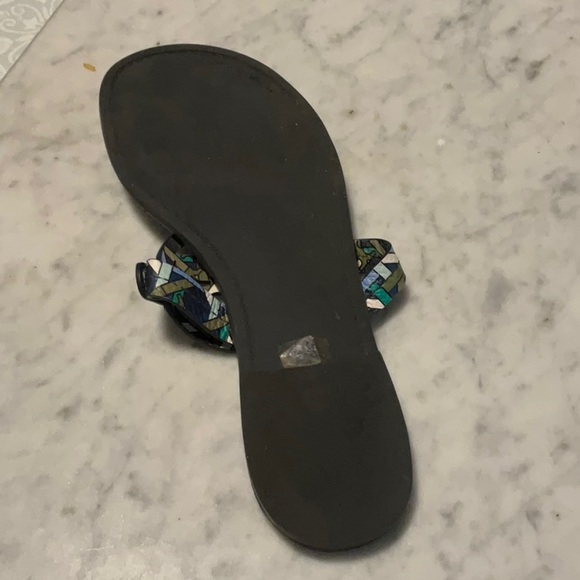 Tory Burch Green and Blue Miller Sandal - Picture 3 of 3